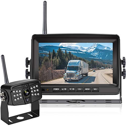 Hikity Rückfahrkamera und Monitor Set Backup Kamera-Kit mit 1080P 7HD Monitor 170° Weitwinkel IP69 Wasserdicht Nachtsicht Auto Kamera Unterstützt DVR+2 Kameras für LKW Anhänger Bus Van Landwirtschaft Hikity Rückfahrkamera und Monitor Set Backup Kamera-Kit mit 1080P 7HD Monitor 170° Weitwinkel IP69 Wasserdicht Nachtsicht Auto Kamera Unterstützt DVR+2 Kameras für LKW Anhänger Bus Van Landwirtschaft